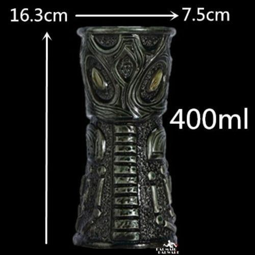 450ml Ceramic Tiki Mug Creative Porcelain Beer Wine Mug Cup Bar Tool -