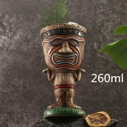 450ml Ceramic Tiki Mug Creative Porcelain Beer Wine Mug Cup Bar Tool -