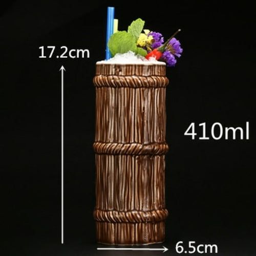 450ml Ceramic Tiki Mug Creative Porcelain Beer Wine Mug Cup Bar Tool -