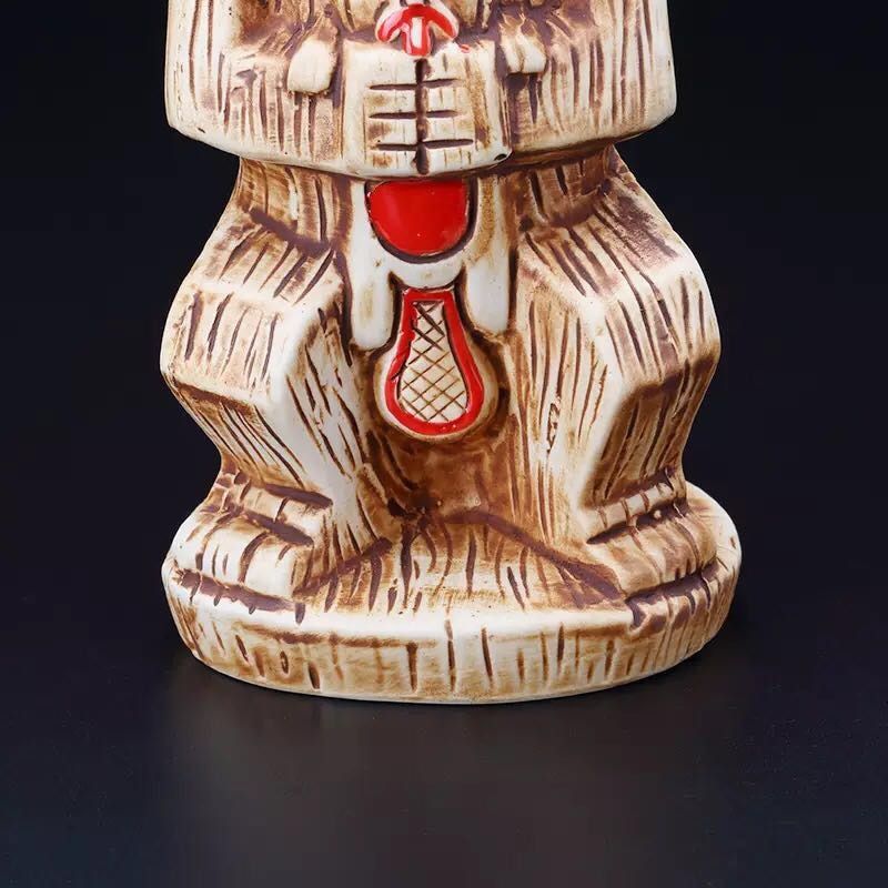 450ml Ceramic Tiki Mug Creative Porcelain Beer Wine Mug Cup Bar Tool -