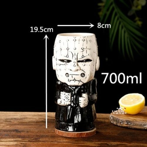 450ml Ceramic Tiki Mug Creative Porcelain Beer Wine Mug Cup Bar Tool -