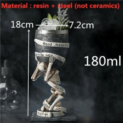 450ml Ceramic Tiki Mug Creative Porcelain Beer Wine Mug Cup Bar Tool -