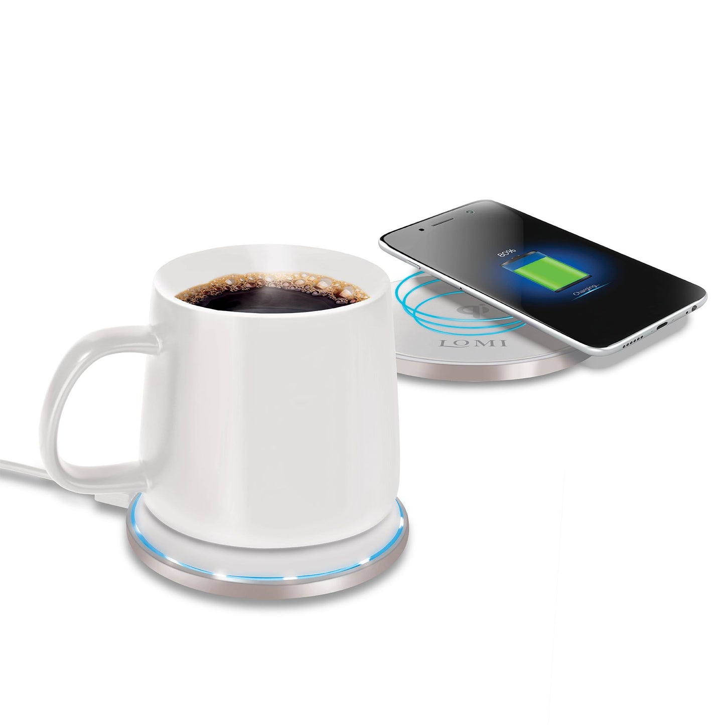 Lomi Heated Mug With Wireless Charger