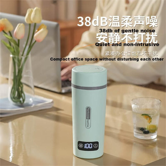 110V Small Portable Electric Heating Mug Automatic Heating Water Mug Boiling Mug