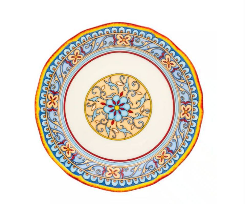 32-Piece Pattern Multicolor/Italian Design Stoneware Dinnerware Set (Serves 8)