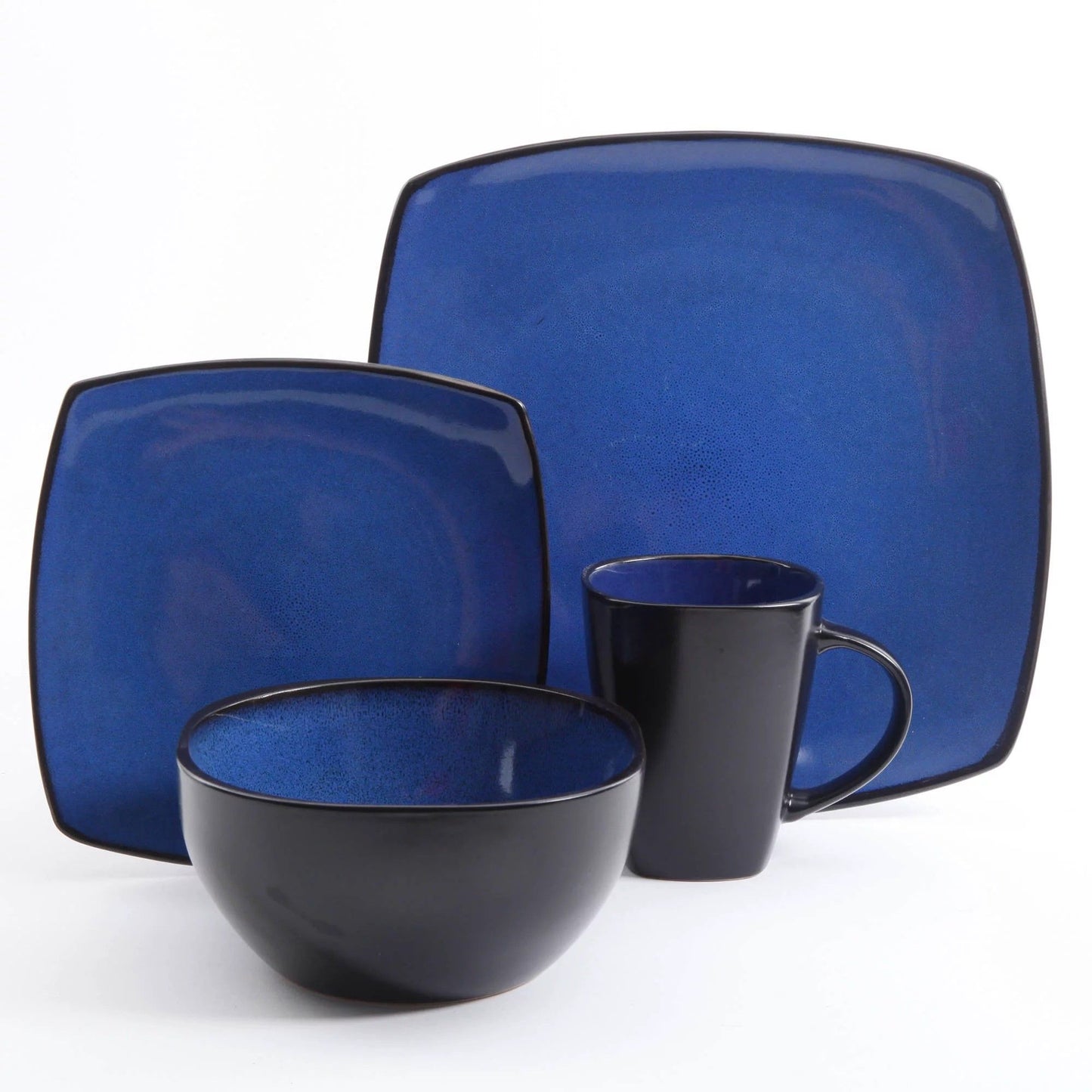 Square Stoneware 16 Piece Dinnerware Set